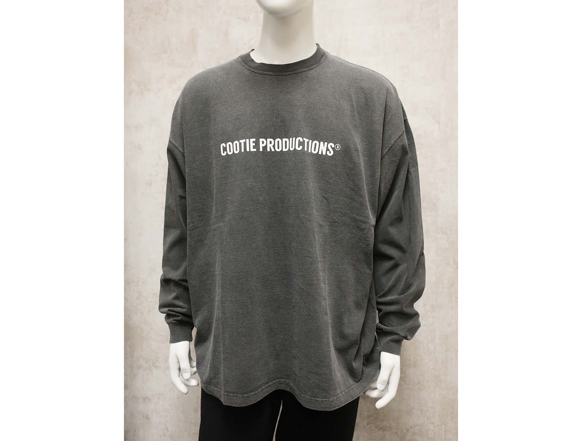 COOTIE Pigment Dyed L/S Tee (BLACK)-