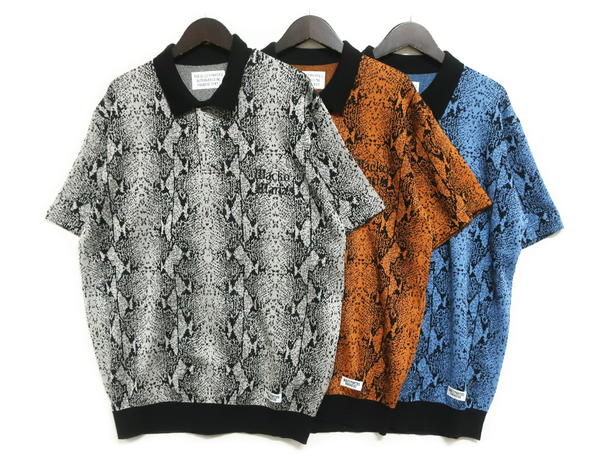 wackomaria Python Knit Polo Shirt ワコマリア-
