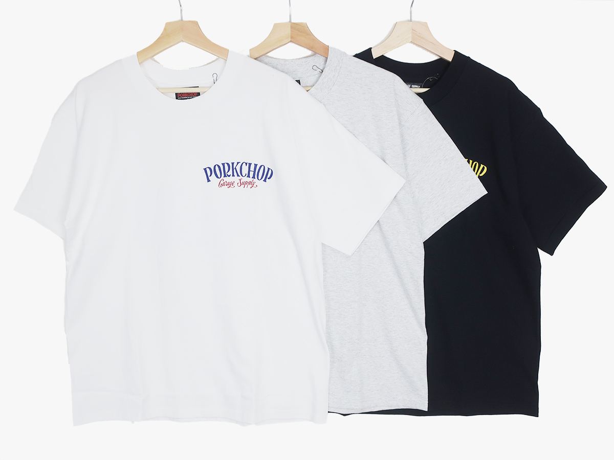 ポークチョップ PORK BACK TEE プリント半袖Tシャツ XL ブラック