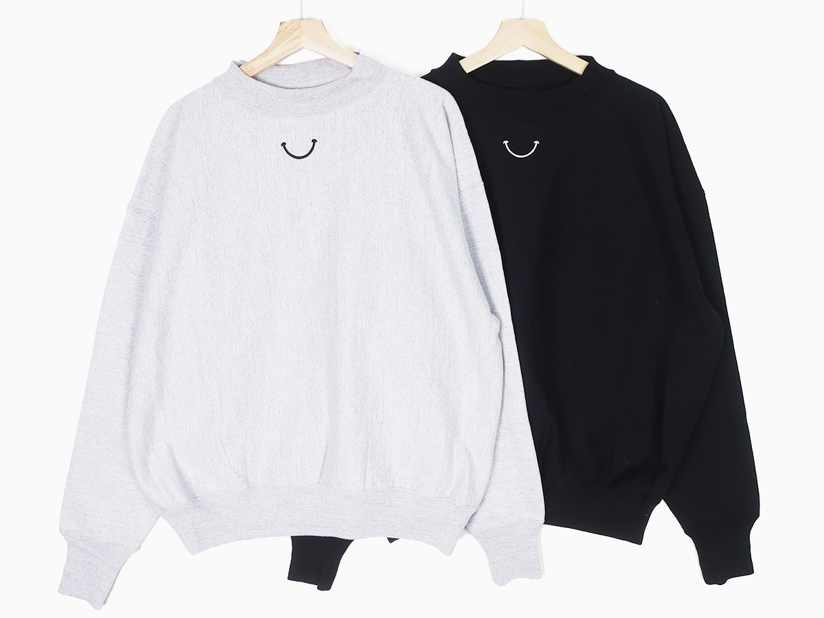 READY MADE レディメイド スウェット RE-CO-BK-00-00-246 MOCK NECK SWEAT SHIRT モックネック 長袖 スエット　 ブラック系 M【極上美品】