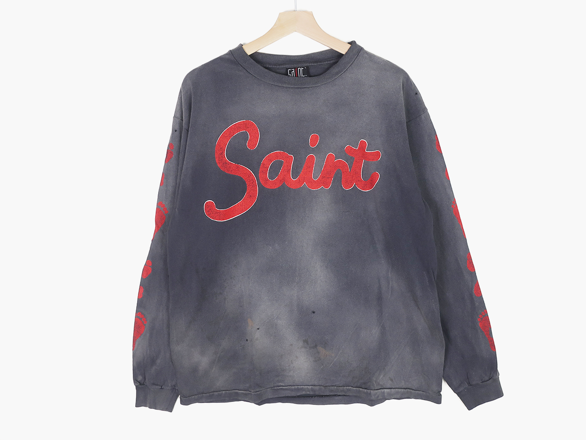 SAINT Mxxxxxx LS TEE / FOOT PRINT 通販   正規取扱店   CHOOSE