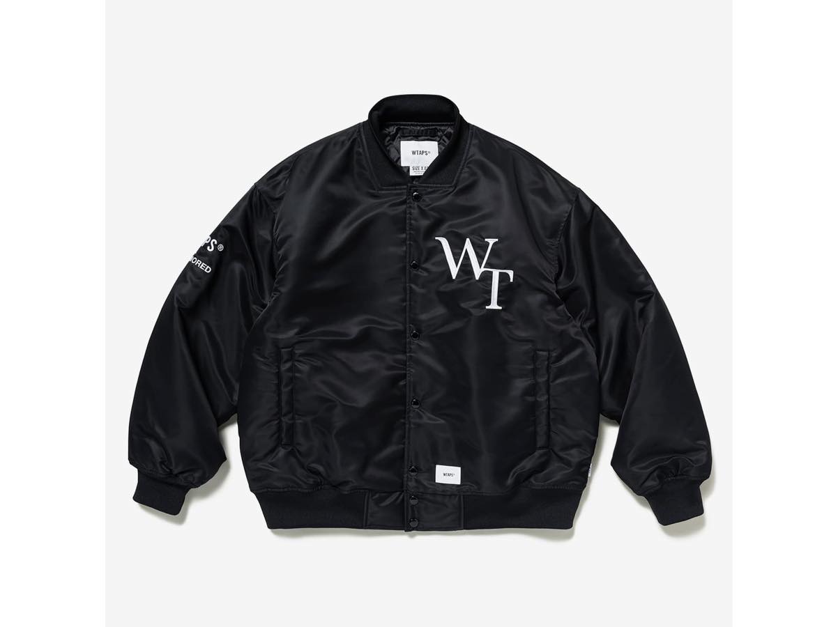 M☆ネイビー☆TEAM JACKET NYLON. TWILLWTAPS