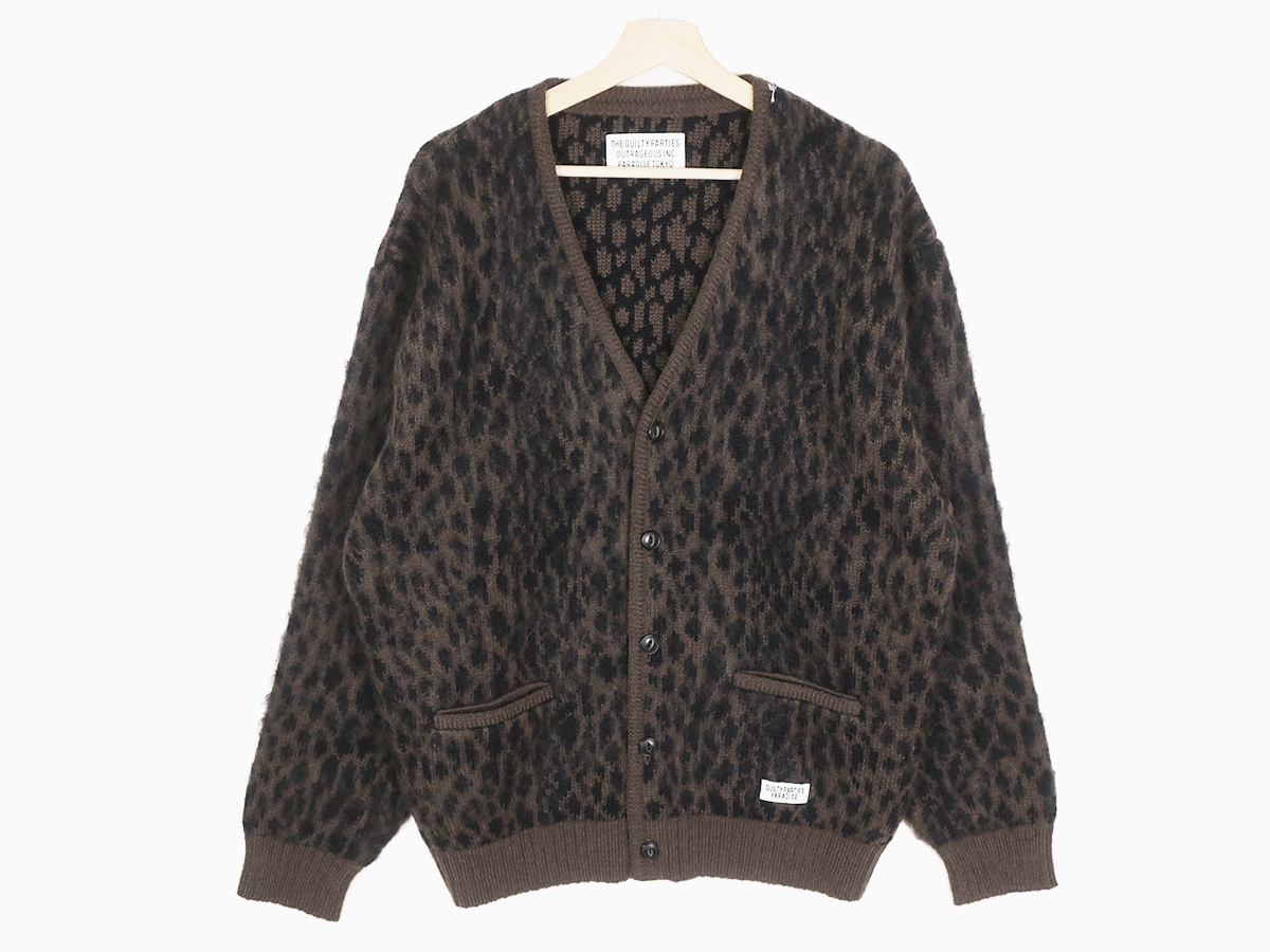 WACKOMARIA LEOPARD HEAVY MOHAIRCARDIGAN