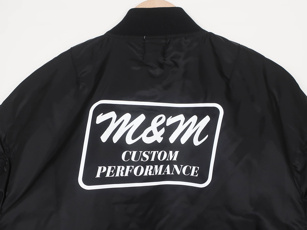 MassesマシスMA-1 フライトジャケット オリーブ色刺繍 MassesマシスMA