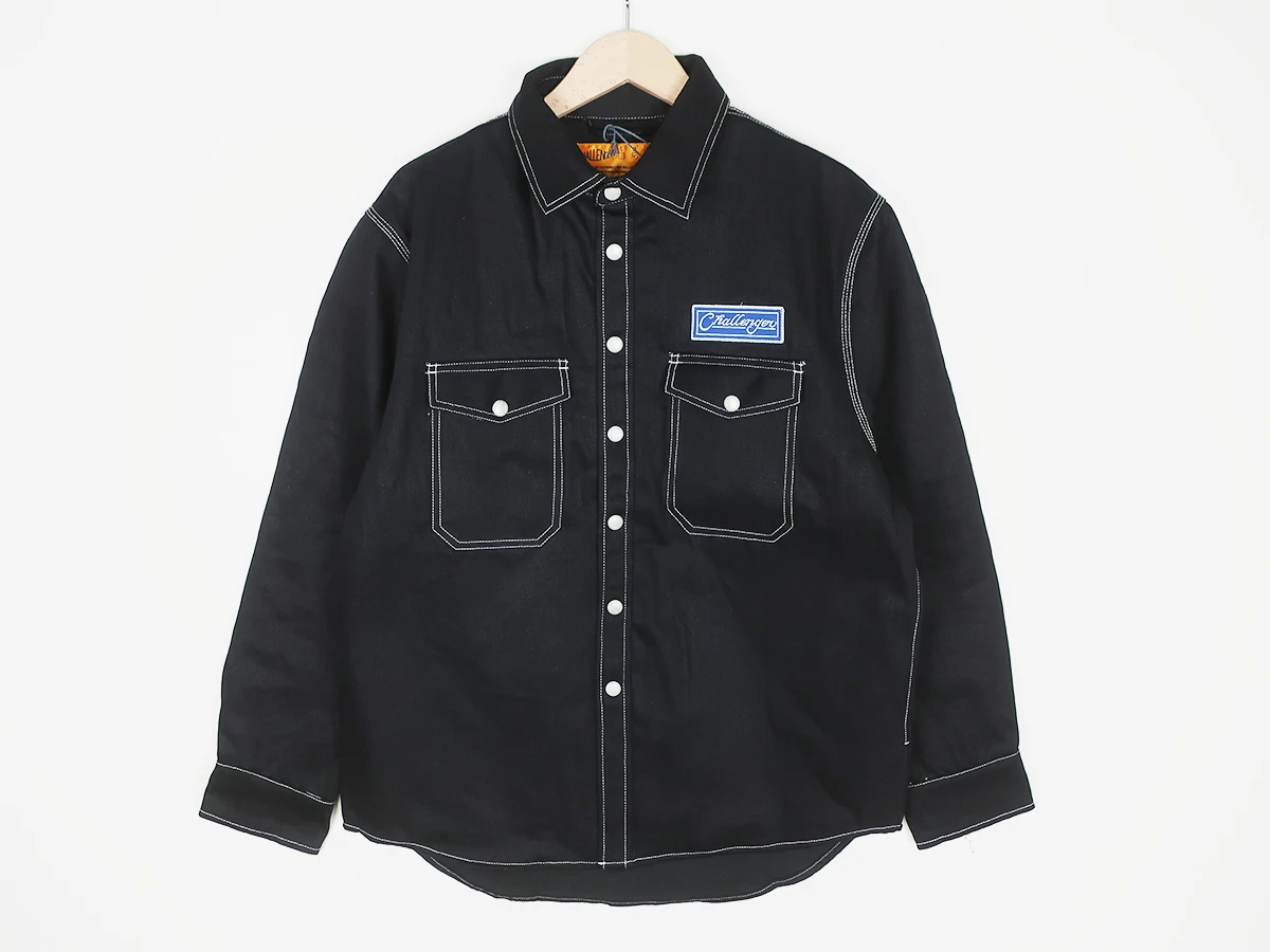 CHALLENGER デニムシャツ L/S TIE DYE SLEEVE DENIM SHIRT デニム