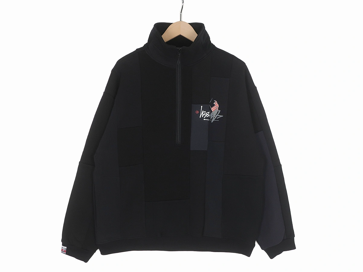 【Takaya Hioki タカヤ ヒオキ】OLD STUSSY REMAKE HALF ZIP SWEATSHIRTS [ SIZE L ]