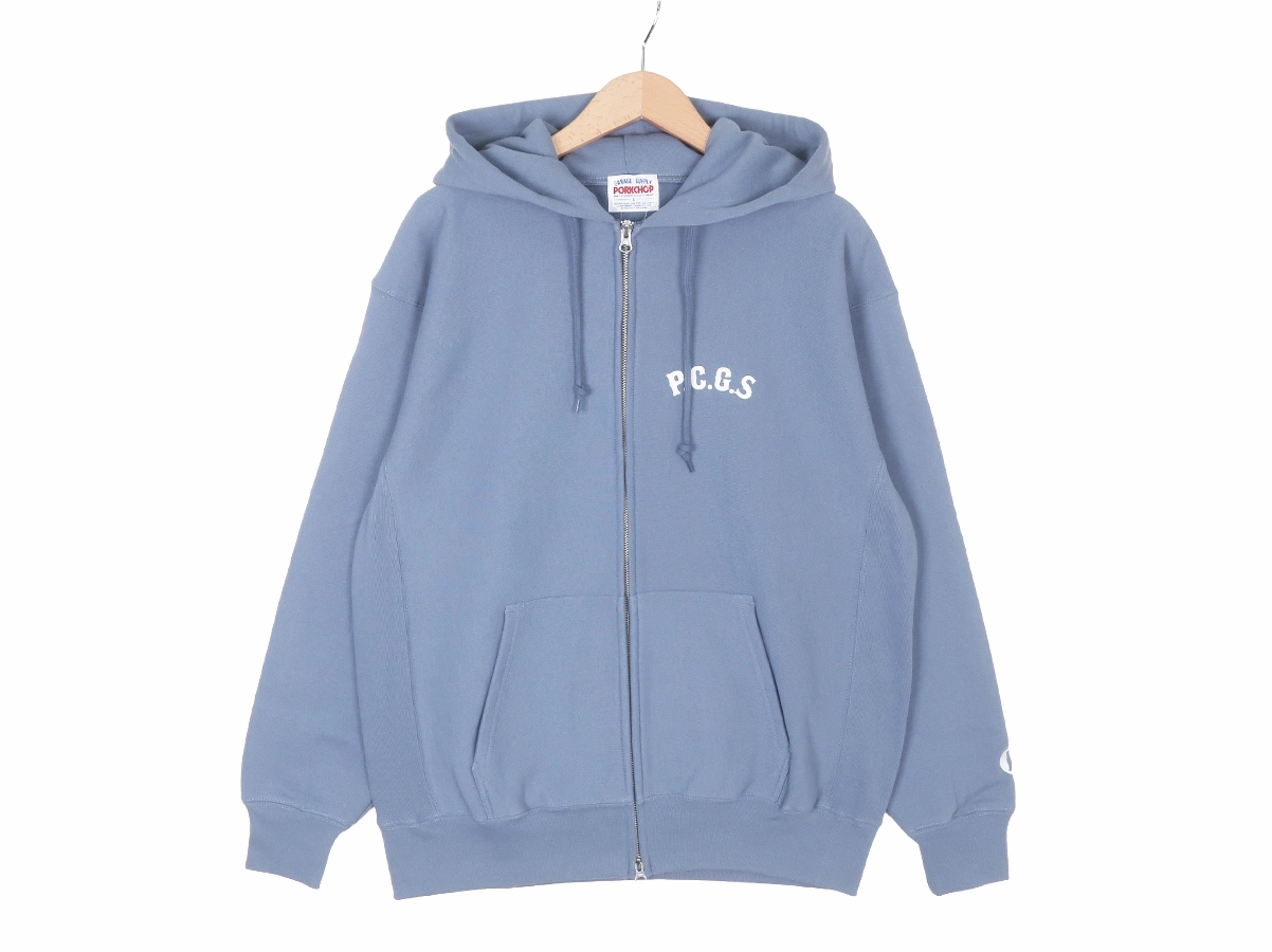 【PORKCHOP GARAGE SUPPLY】CIRCLE PORK ZIP UP HOODIE 26-C-P-ZUH