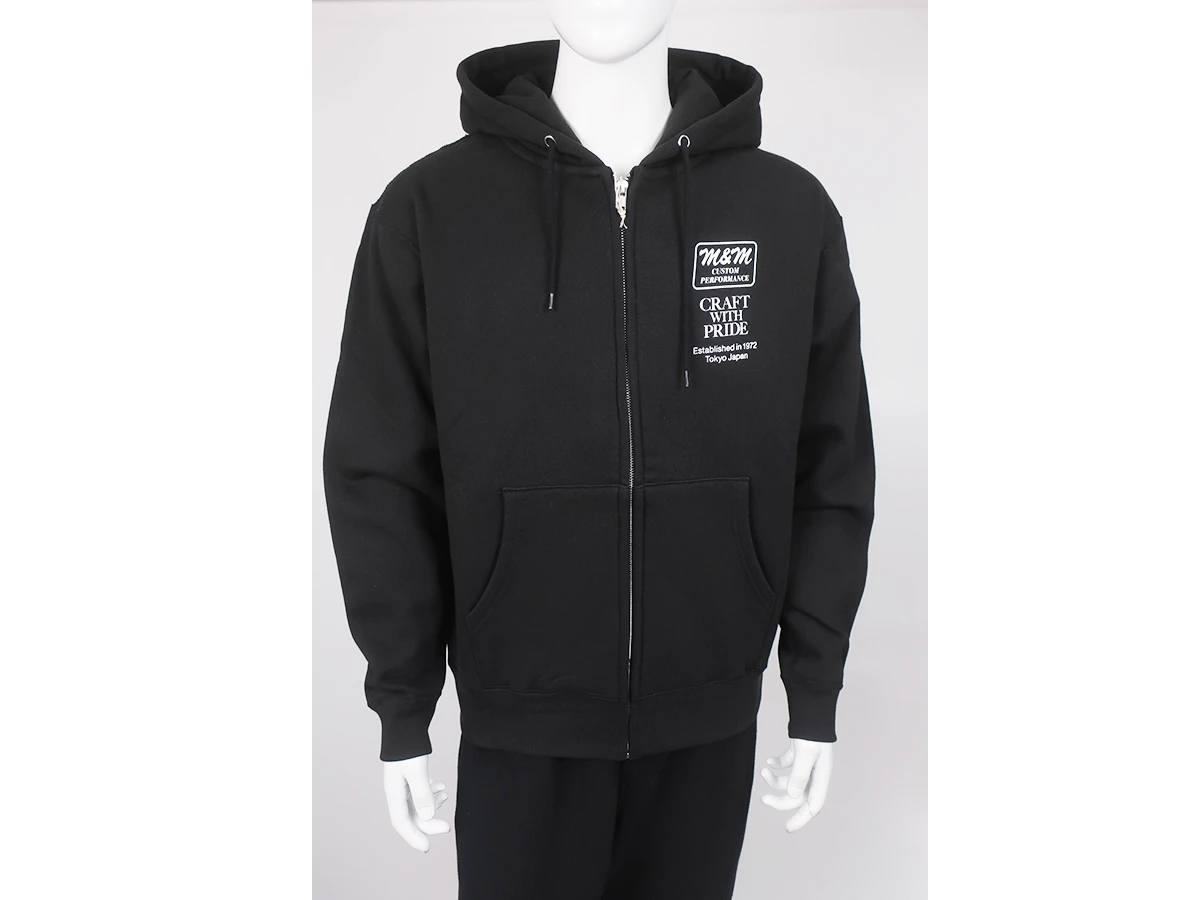 【m&m custom performance エム&エム カスタムパフォーマンス】 ZIP HOODIE
