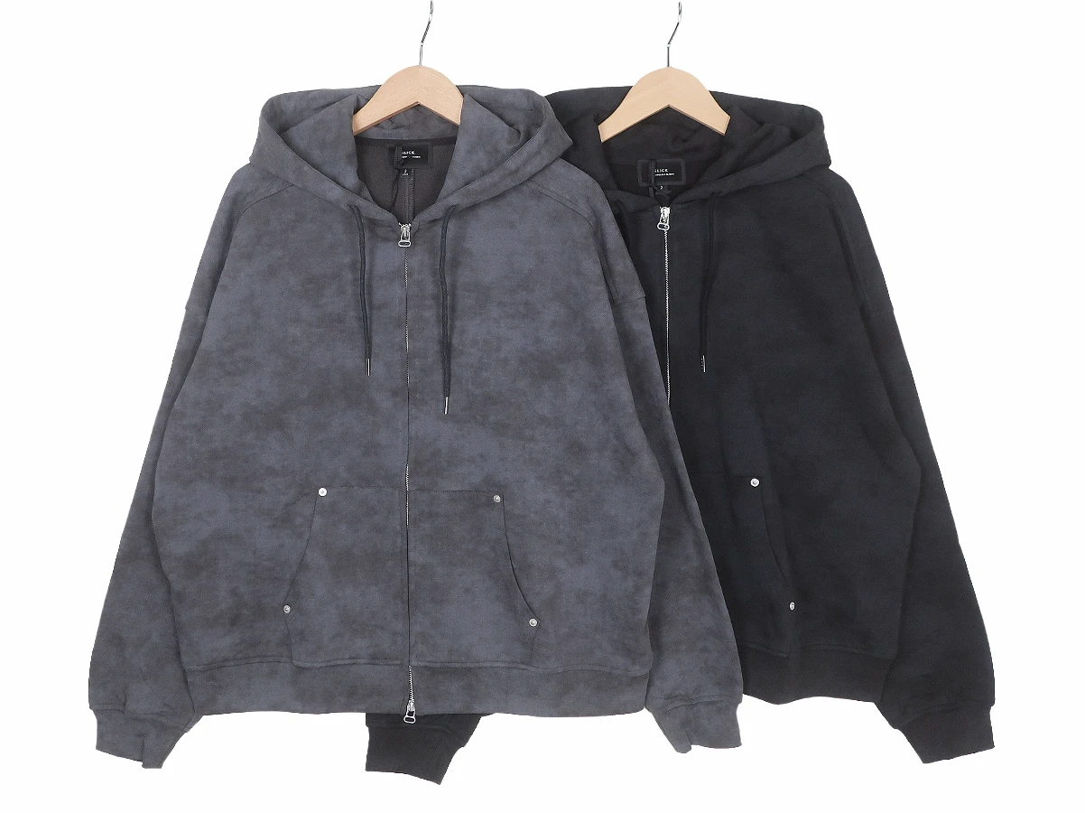 【SLICK スリック】Used Printed Sweat Zip Parka ジップパーカー