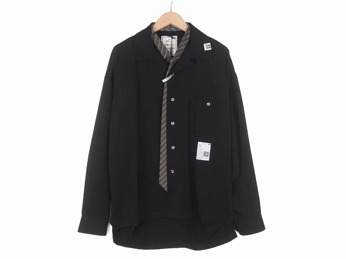【Maison MIHARA YASUHIRO】ATTACHED TIE L/S SHIRTS シャツ