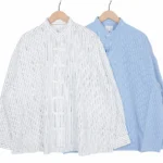 【S.F.C エスエフシー】COTTON STRIPE KUNG FU SHIRT カンフーシャツ