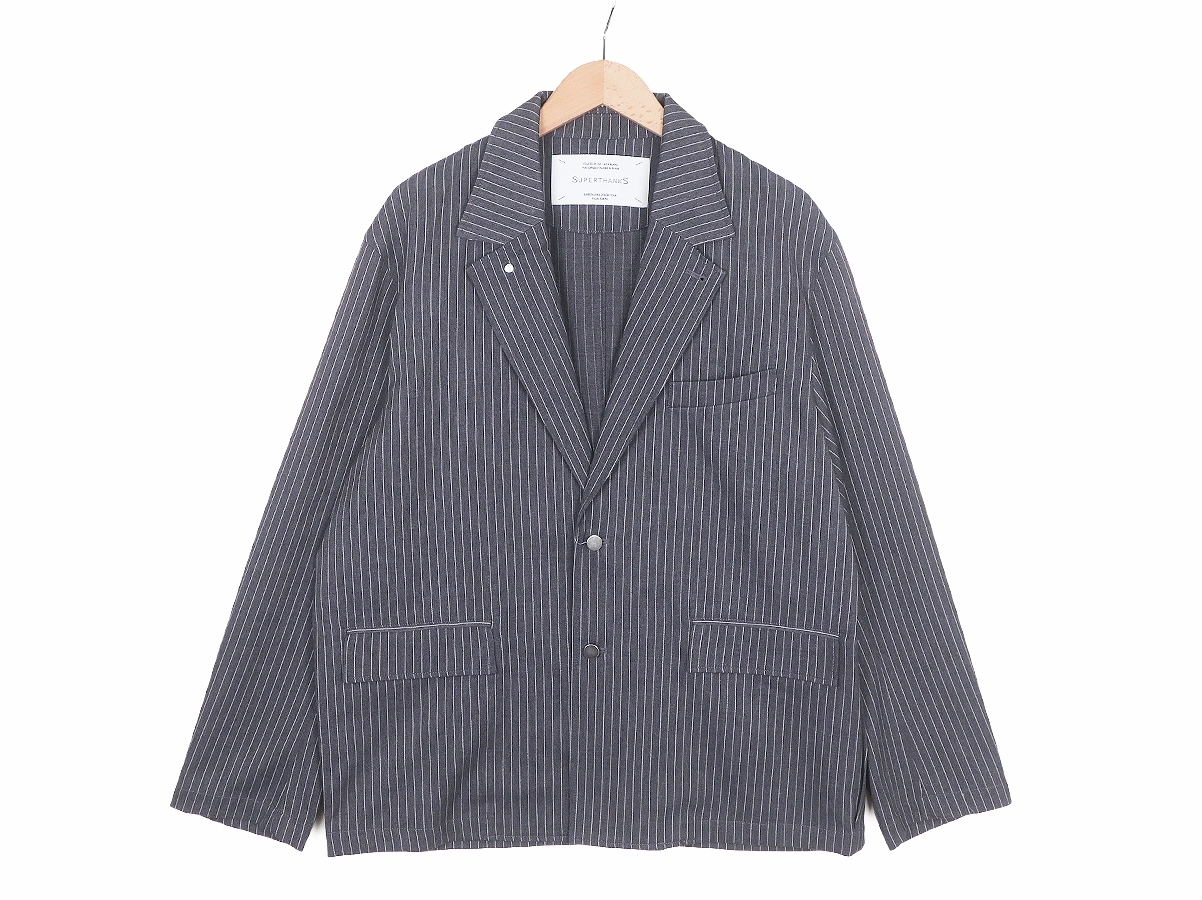 【SUPERTHANKS スーパーサンクス】TR Pinstripe Jacket ジャケットST261JK01A