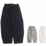 【SUPERTHANKS スーパーサンクス】Pigment dyed Twill Side-tuck Wide Pants パンツ