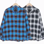 【WACKO MARIA ワコマリア】OMBRE CHECK OPEN COLLAR SHIRT L/S ( TYPE-1 ) シャツ26SS-WMS-OC11