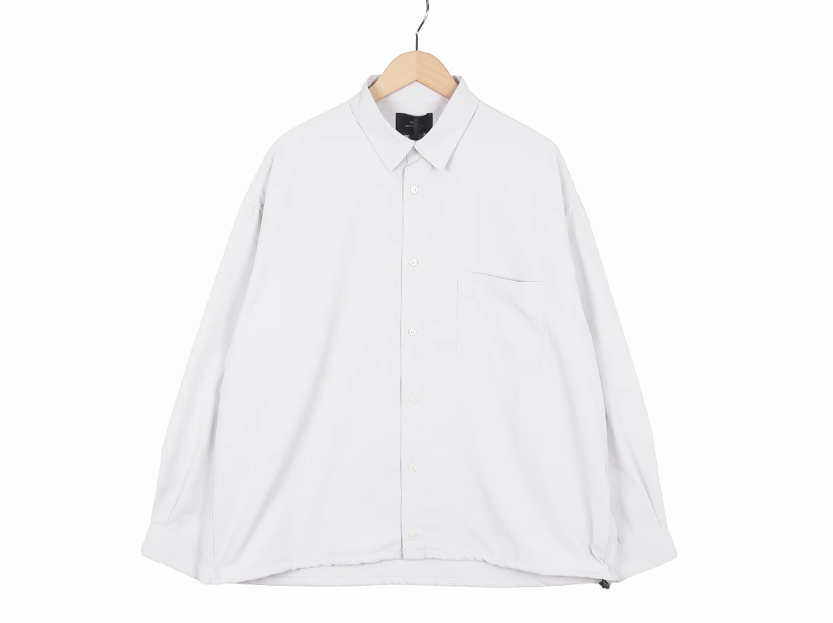 【SLICK スリック】Cotton Like Broad Drawstring Regular Shirts シャツ