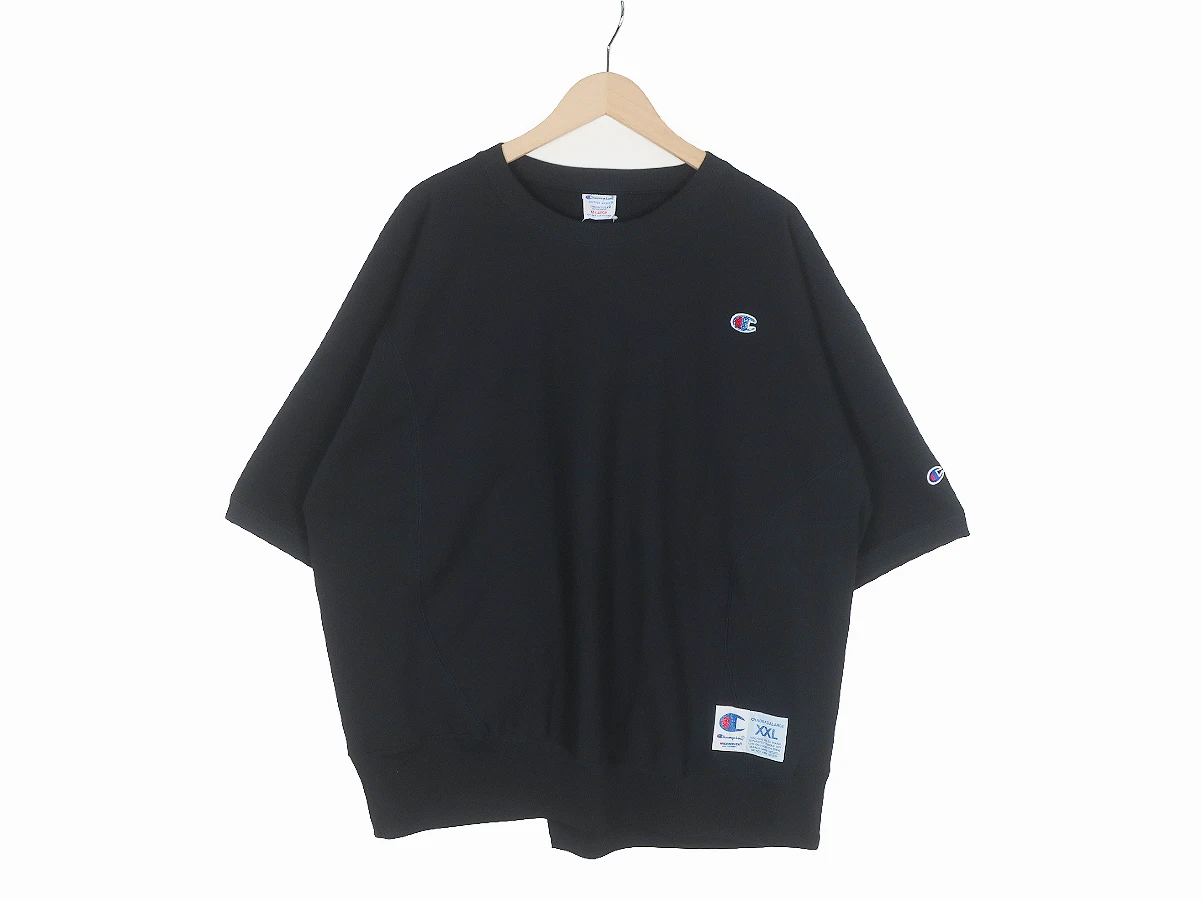 【UNDERCOVER アンダーカバー】10ozChampion裏毛ビーズ刺繍切替半袖PO