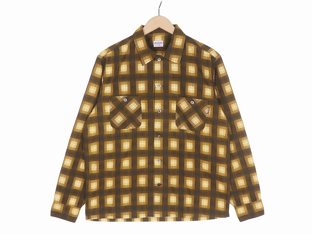 【STANDARD CALIFORNIA スタンダードカリフォルニア】SD Print Flannel Check Shirt チェックシャツ